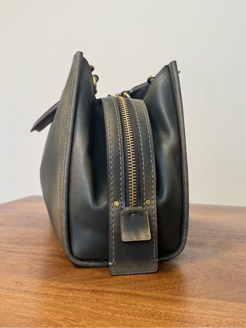 Coach Rogue 31 Green Loved Leather - Picture 5 of 9
